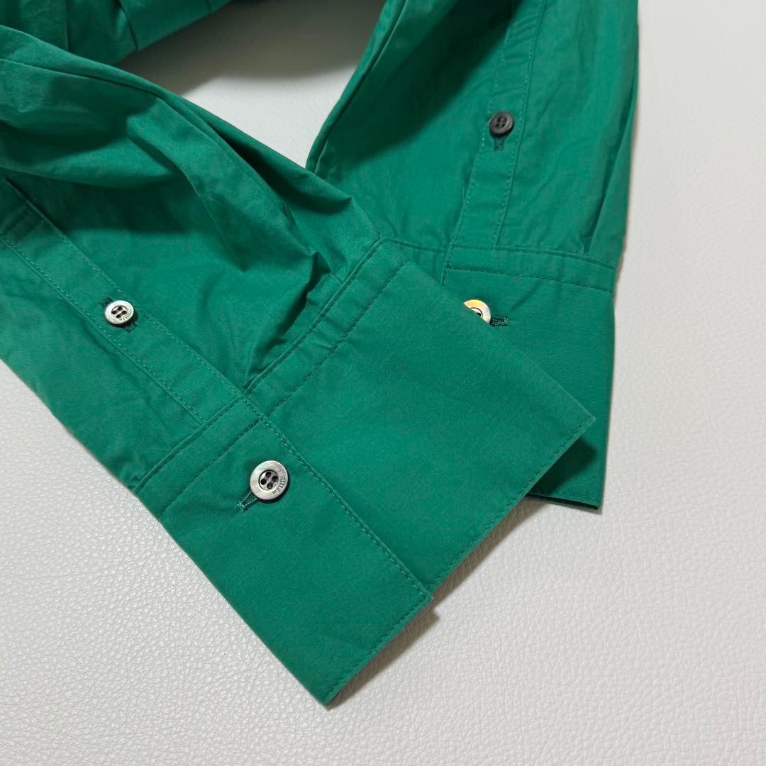 希少✨ LE PHIL ルフィル　スビンタイプライターブラウス グリーン 緑