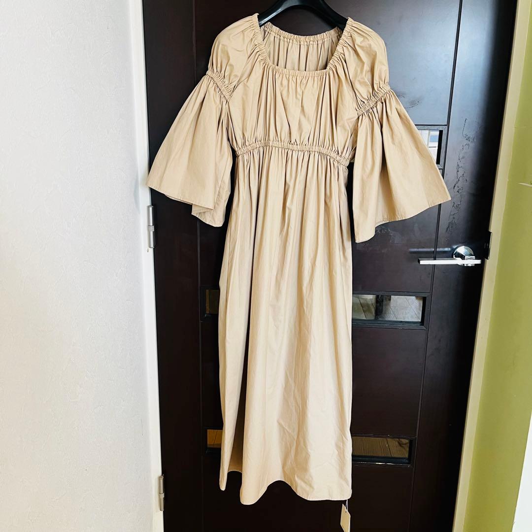 新品☆Whim Gazette タイプライターギャザーワンピース/IENA