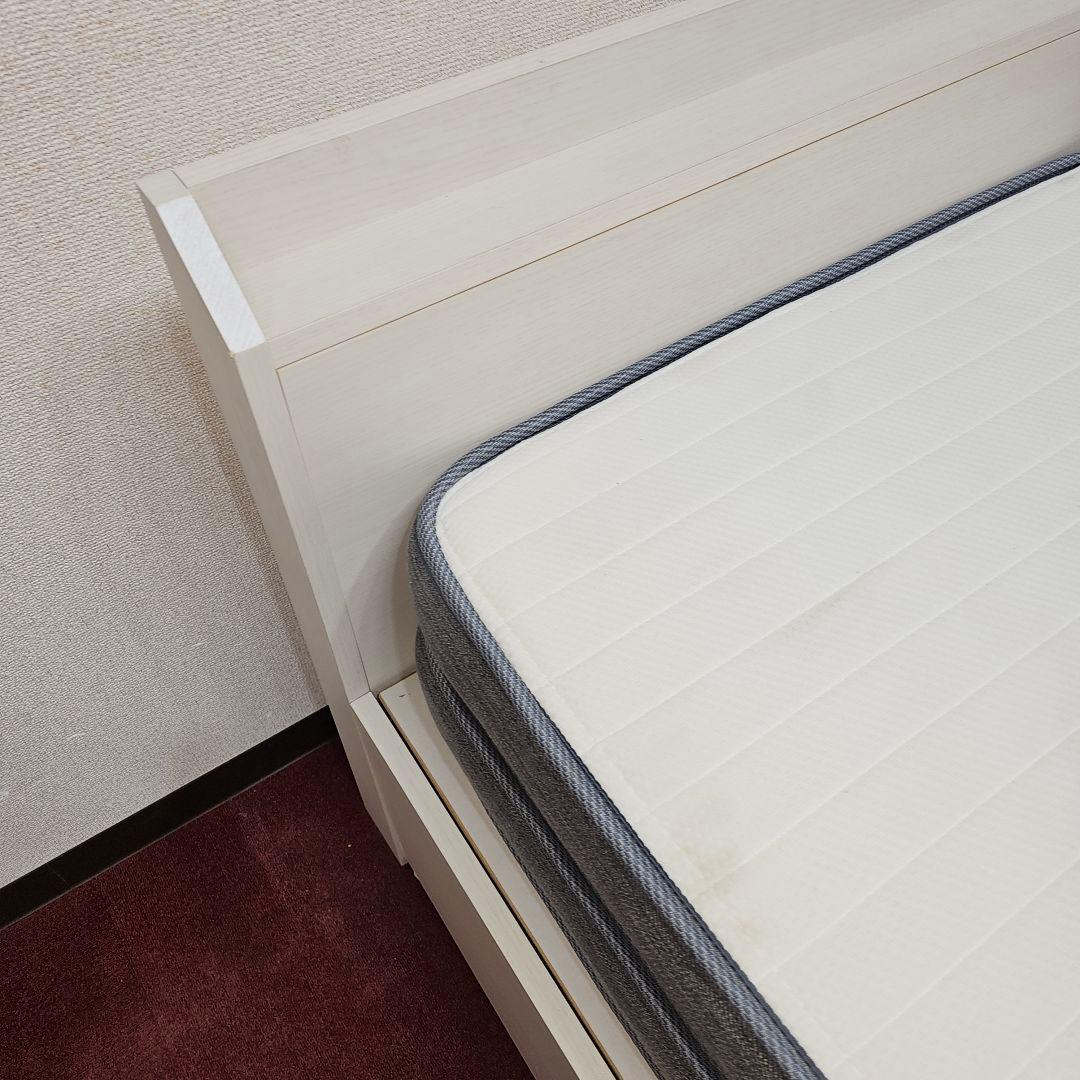 シンプル ホワイト シングルベッドフレーム 東京23区すべて送料無料