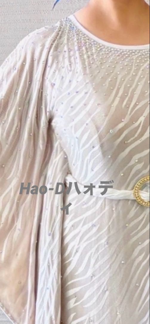 新品同様★ラテンドレス★ワンピース★フリーサイズ★社交ダンス★フリンジ ★競技会