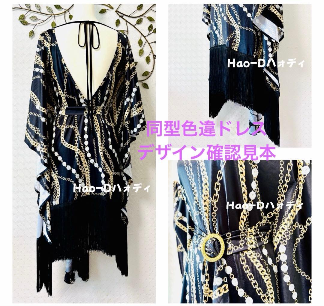 新品同様★ラテンドレス★ワンピース★フリーサイズ★社交ダンス★フリンジ ★競技会