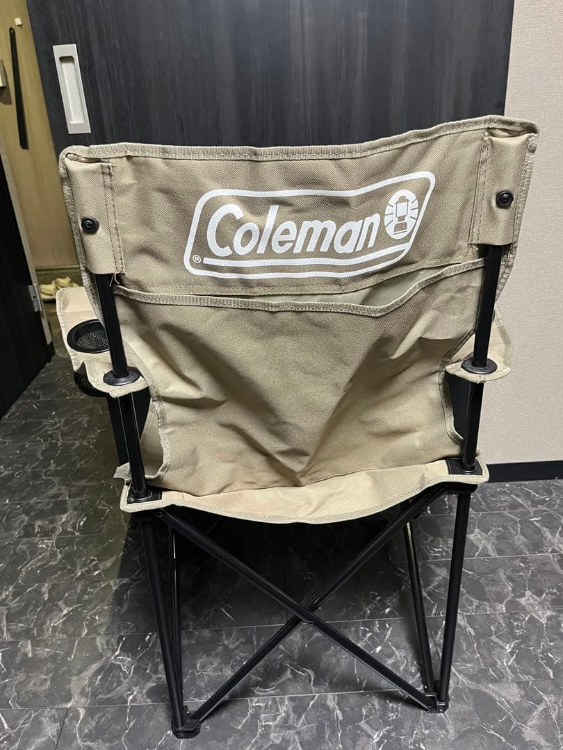 2脚セット　Coleman アウトドアチェア ベージュ