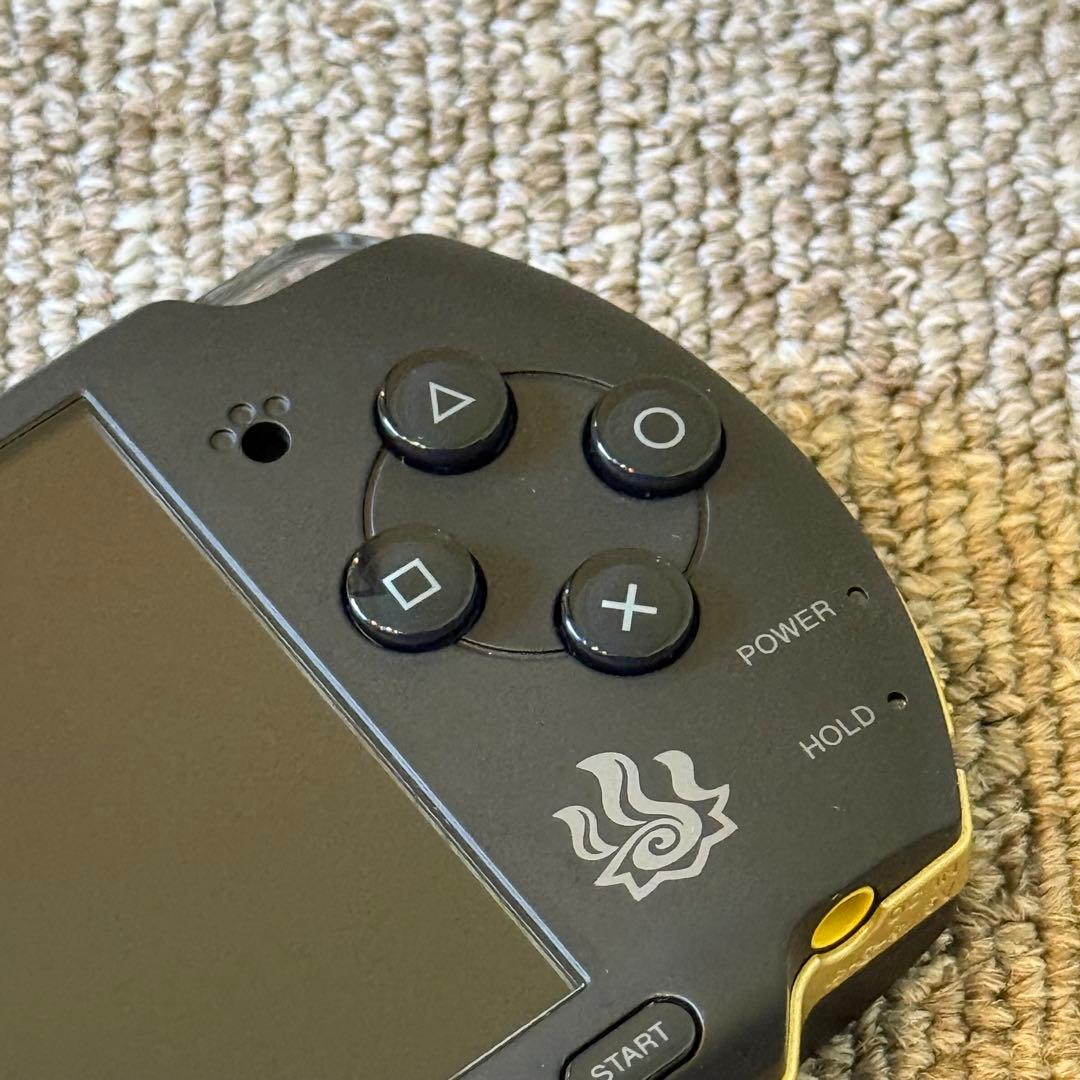 【美品】PSP-3000 本体 モンスターハンターモデル 3-006