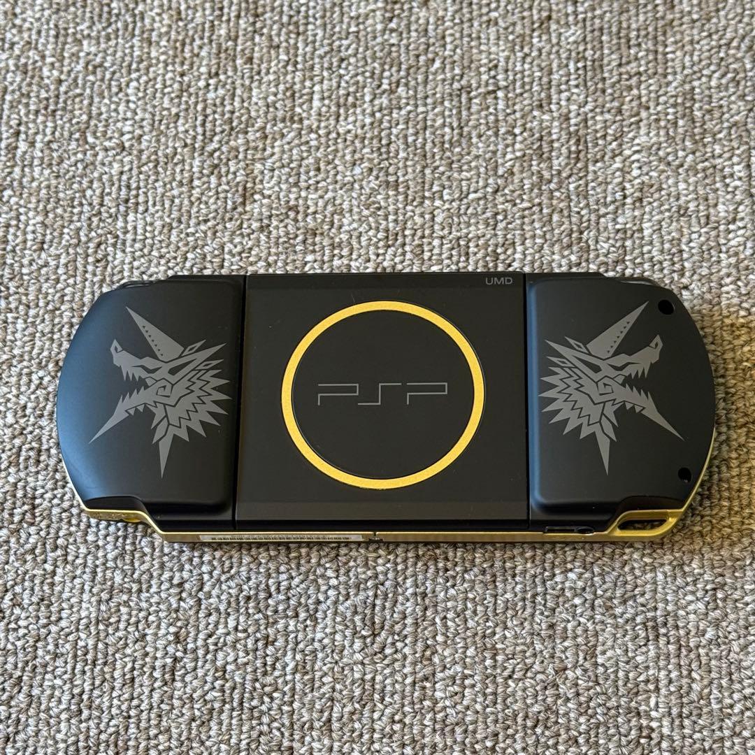 【美品】PSP-3000 本体 モンスターハンターモデル 3-006