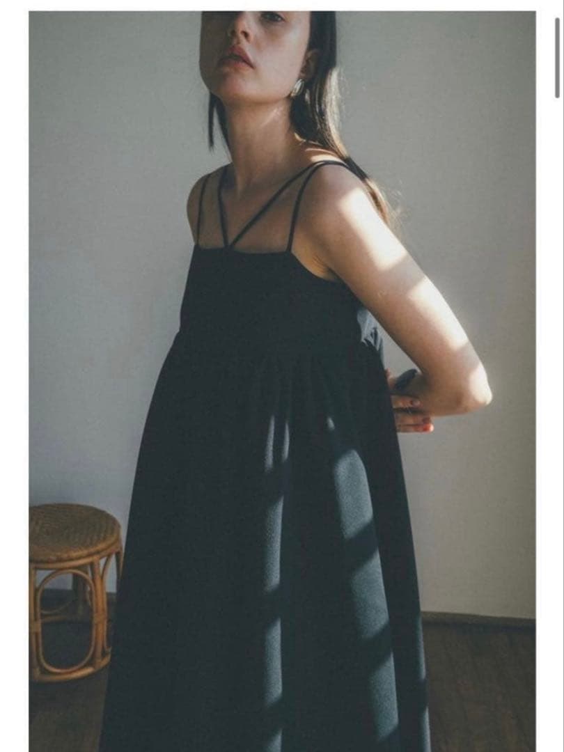 CLANE DESIGN STRAP GATHER OP ワンピース