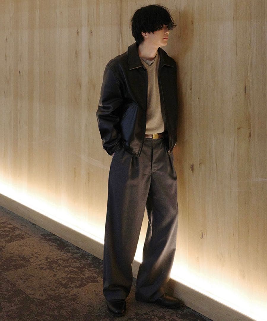 ジャケット・アウター LIDNM/French Pilot Leather Jacket