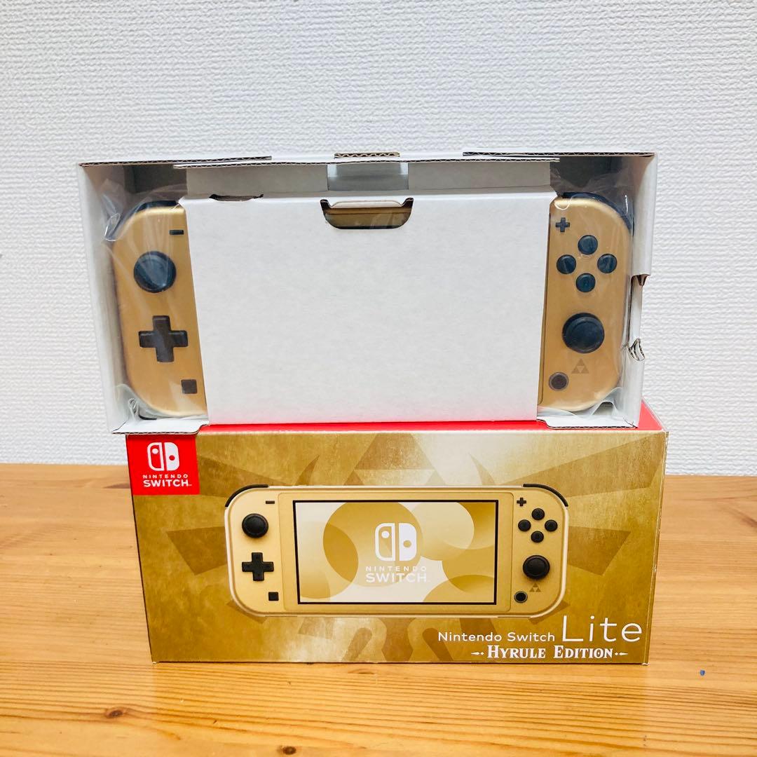 【極美品】スイッチ ライト 本体 ハイラルエディション 箱・充電器 画面傷なし