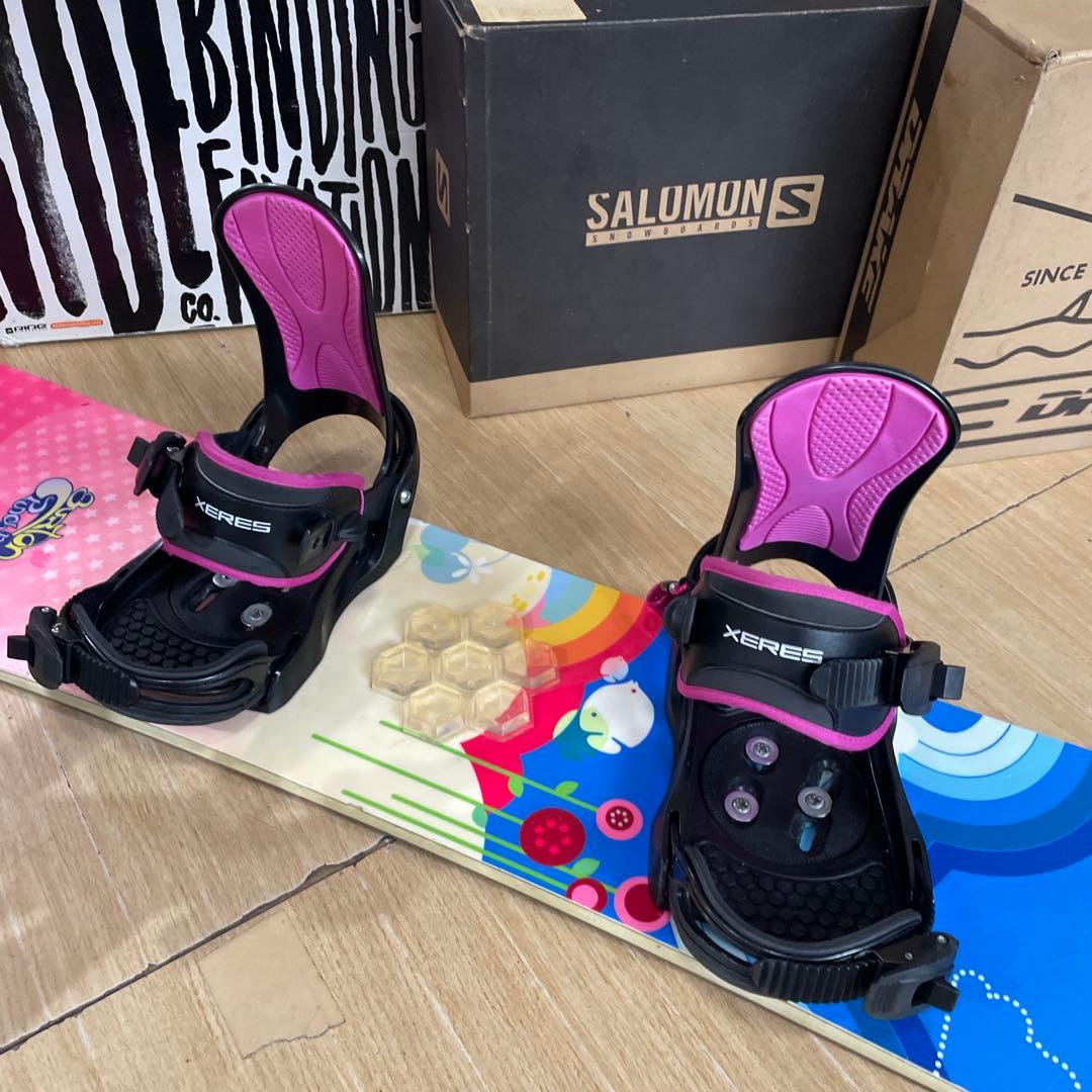 BURTON×XERES　　キッズスノーボードセット　バートン　バイン付