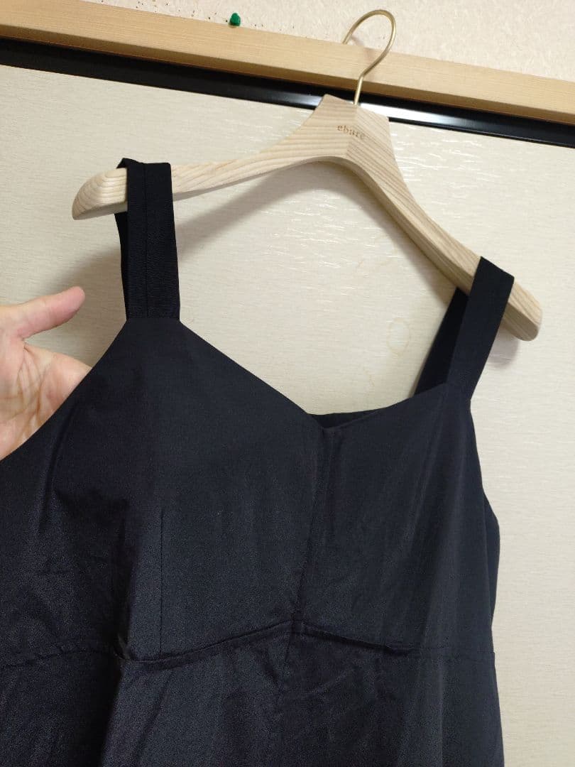 ✿　付属インナーなし　エブールebure ナチュラルドライタフタサマードレス