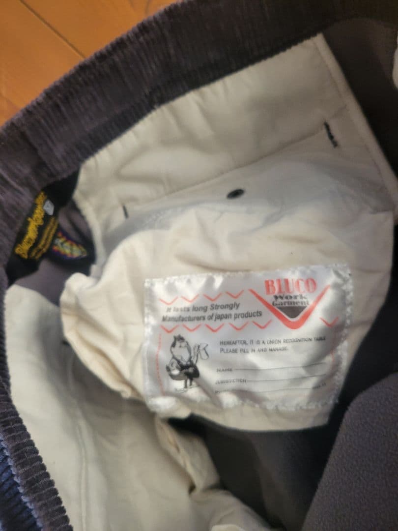 Bluco コーデュロイ 防寒パンツ M