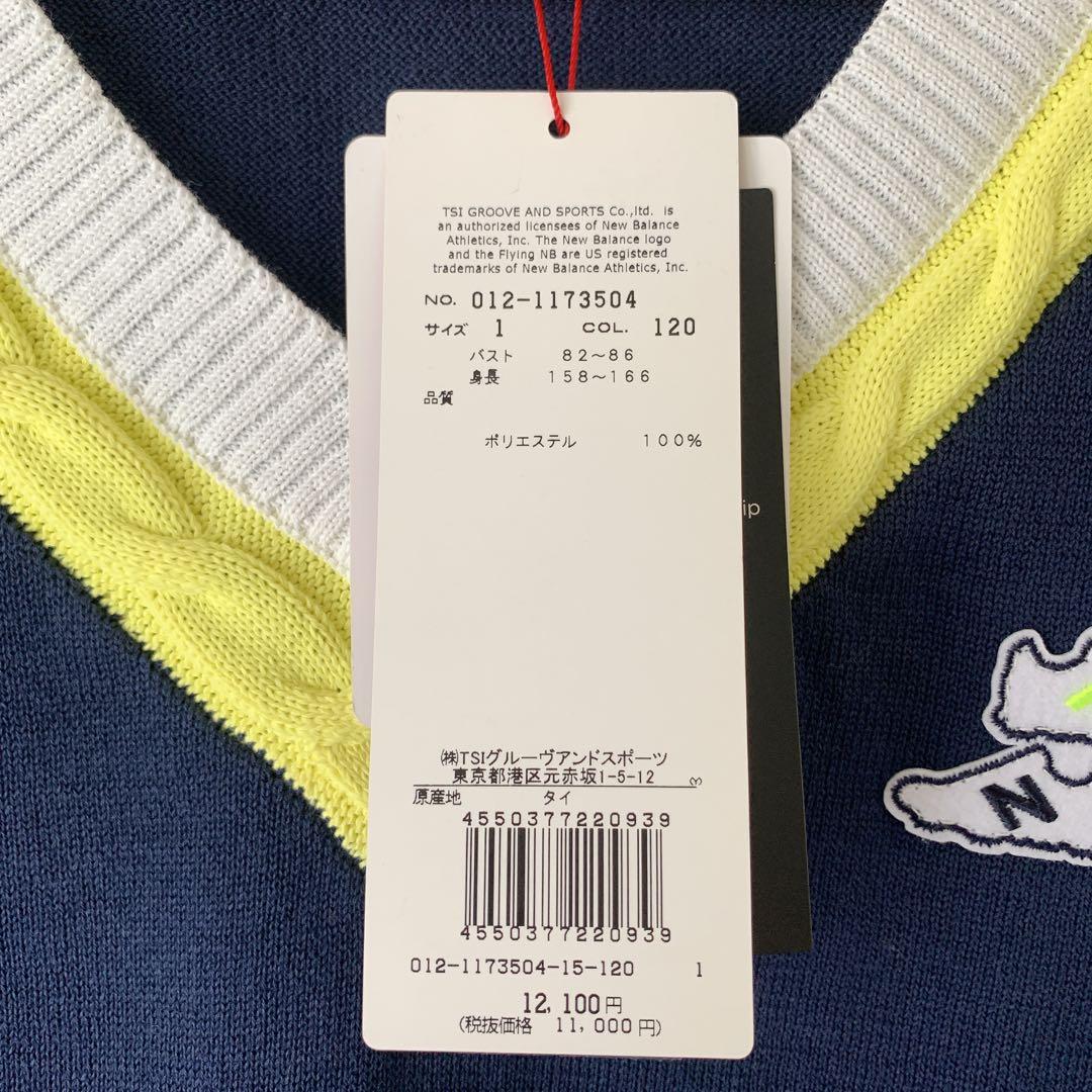 【新品タグ付】NBゴルフ ニットベスト ネイビー レディース size1