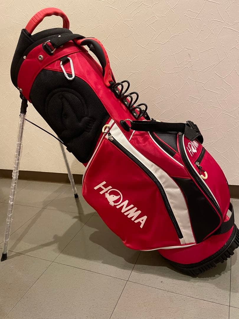 マリンHONMA スタンド式キャディバッグ レッド