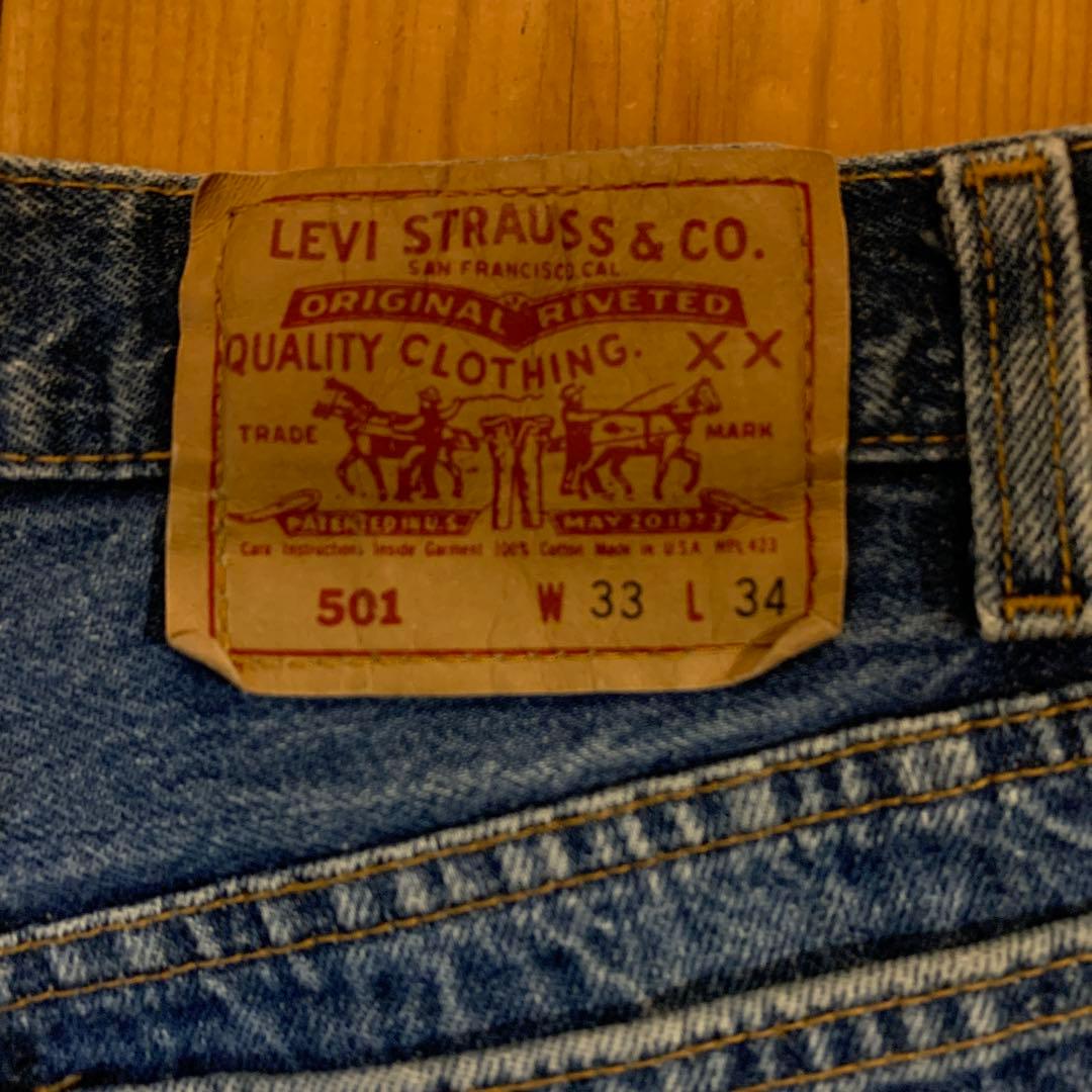 Levi's USA製 501 ストレート デニムパンツ W32