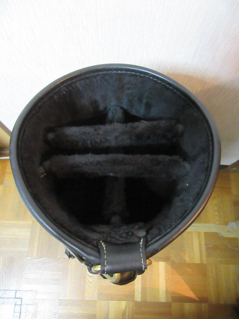 ★☆★ブラック＆ホワイト★ゴルフバック★黒/茶★フードなし★☆★