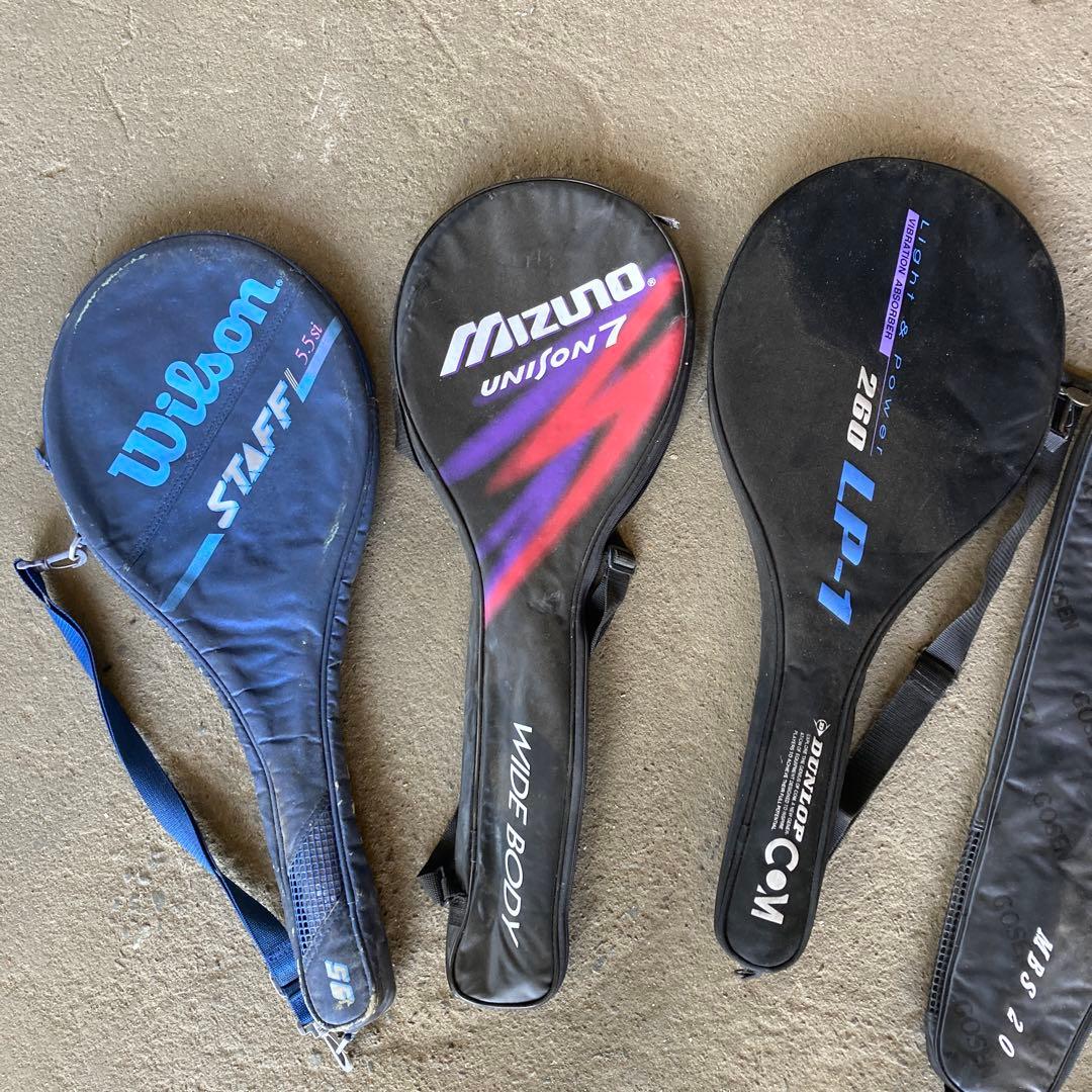 いろんなテニスラケットケースセット8本ジャンク品