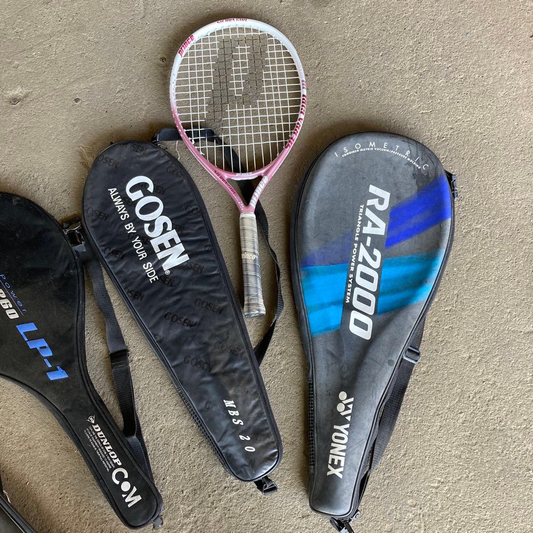 いろんなテニスラケットケースセット8本ジャンク品