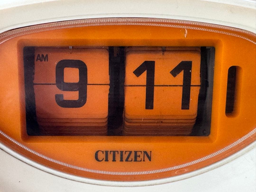 CITIZIN 昭和レトロ 置時計 パタパタ時計 動作品 ミッドセンチュリー