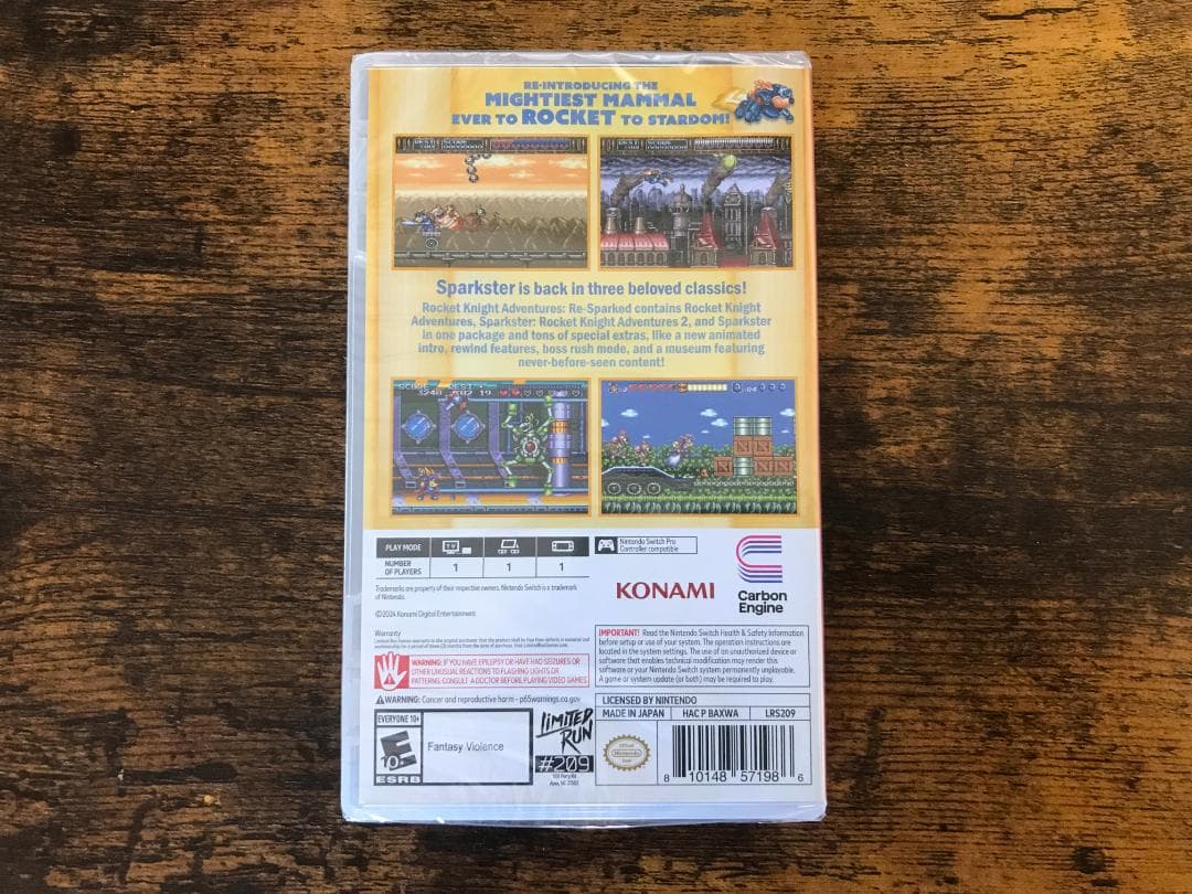 スパークスター ロケットナイトアドベンチャーズ 北米版 switch スイッチ