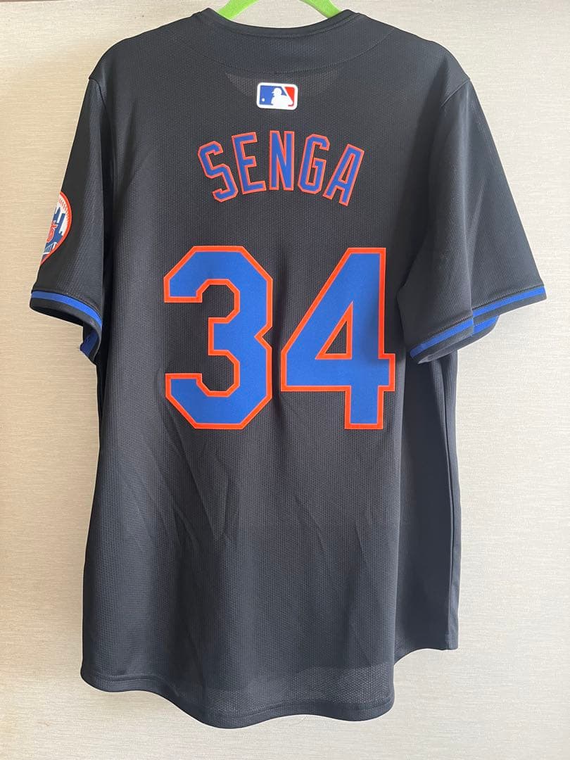Nike Mets ユニフォーム Senga 34 ブラック