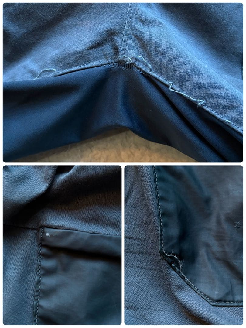 【激レア】ストーンアイランド カーゴパンツ ロゴ パッチワーク 再構築 ブルー系