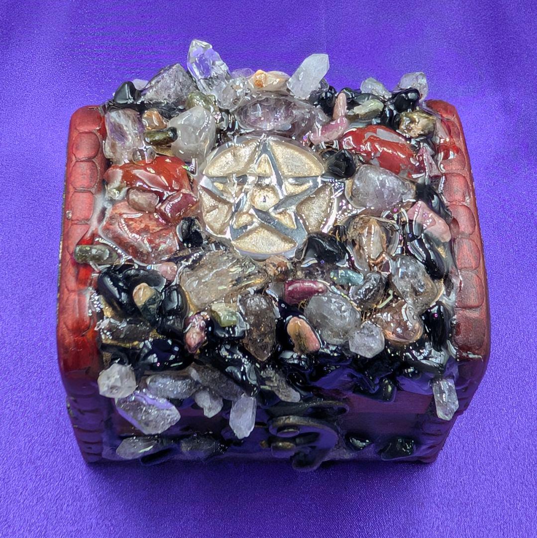 【1点物】 ソロモン王の鍵 護符魔術オルゴンボックス 〜土曜日照応・土星護符〜