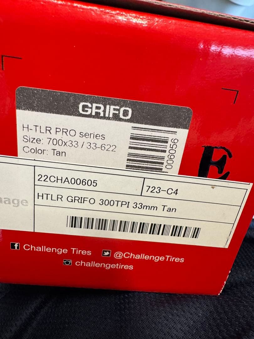 パーツ Challenge Tires GRIFO 700x33 TLR 300TPI