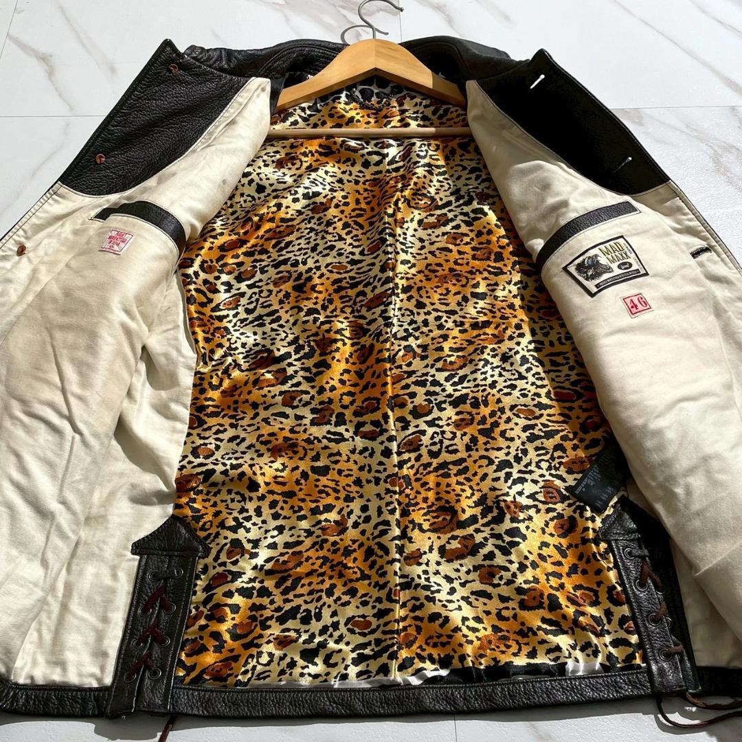 レア　NEXUS7 MADMAXX　ディアスキン　鹿革　レオパード　レザー　黒