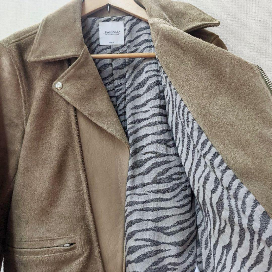 旦*離様 RADIALL スェードダブルライダースジャケット