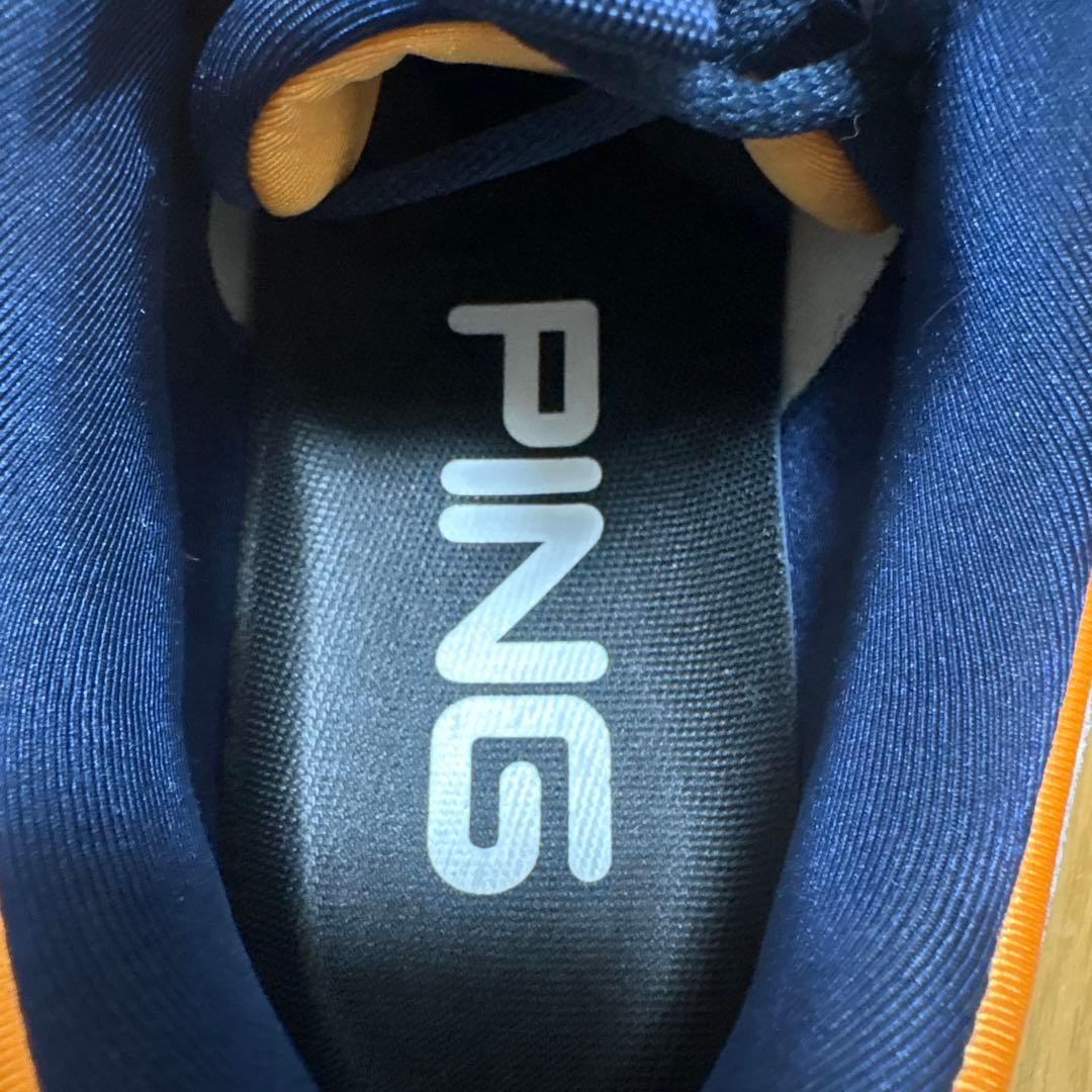 PING スパイクレスジーコントロールワンゴルフシューズ オレンジ