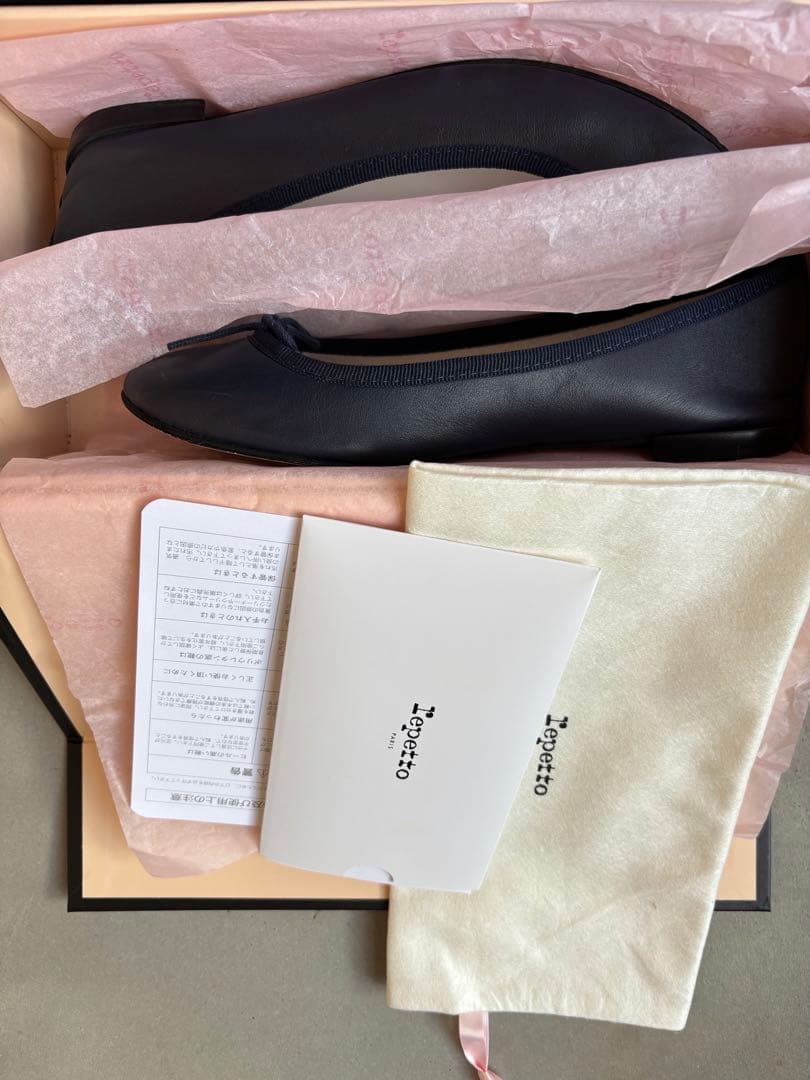 Repetto ネイビー バレエシューズ 36.5