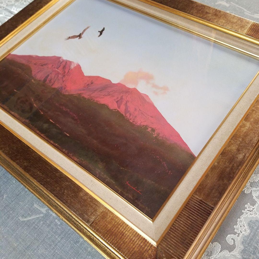 【K.Naozaneさま専用】大徳勉　油彩　夕昏　手紙付　P10号　桜島　油絵