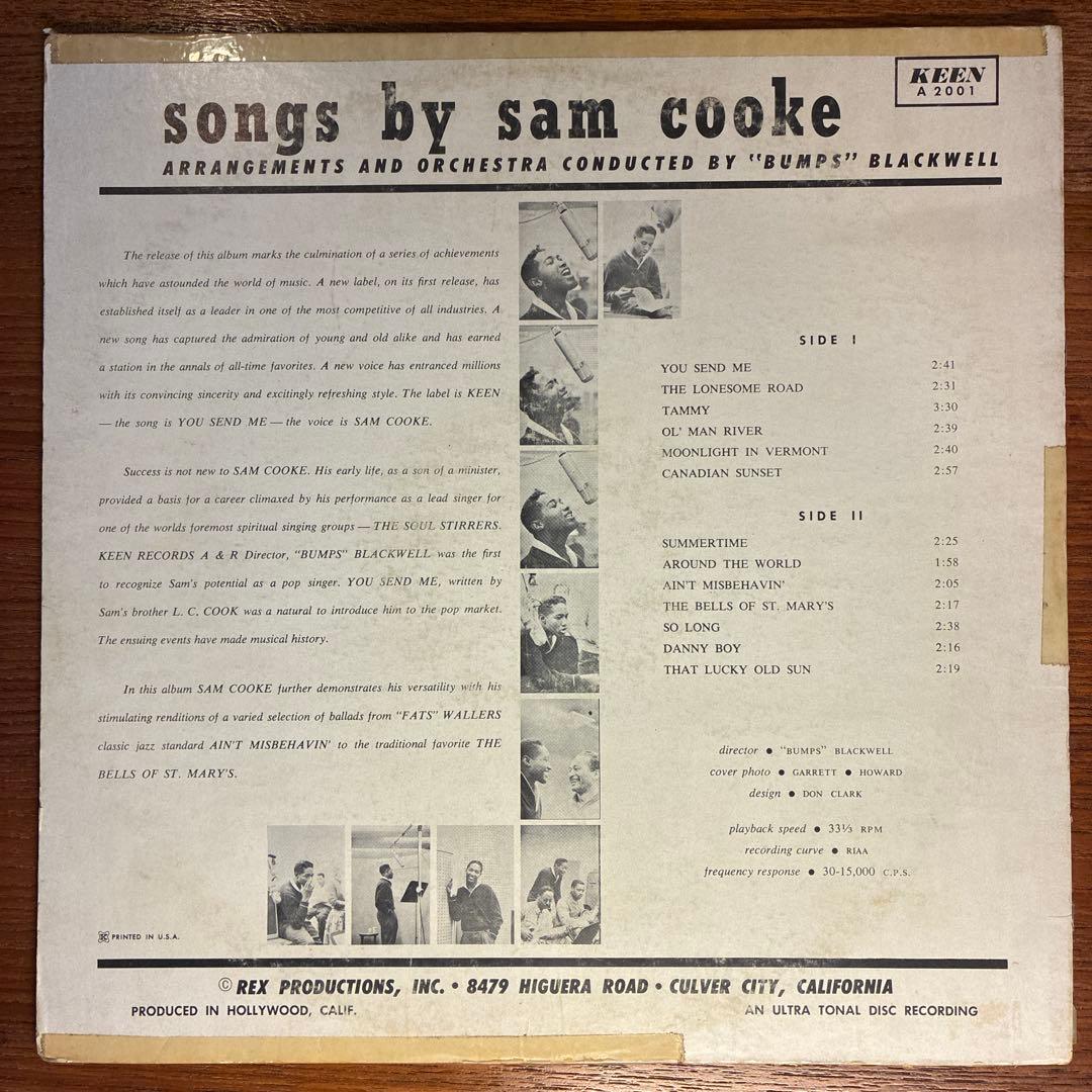 【USオリジナル盤】Sam Cooke / Songs By Sam Cooke