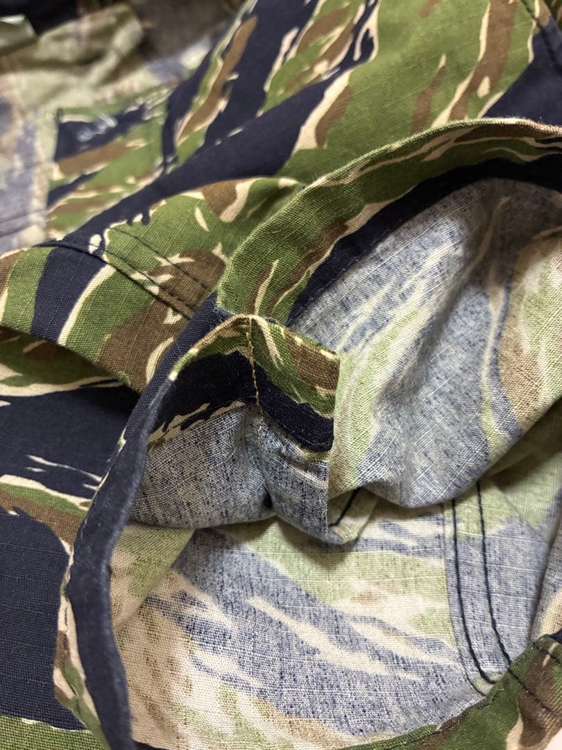 カスタム タイガーストライプ パンツ ストレート タイガーカモ ゴールドタイガー