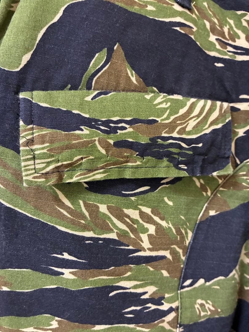 カスタム タイガーストライプ パンツ ストレート タイガーカモ ゴールドタイガー