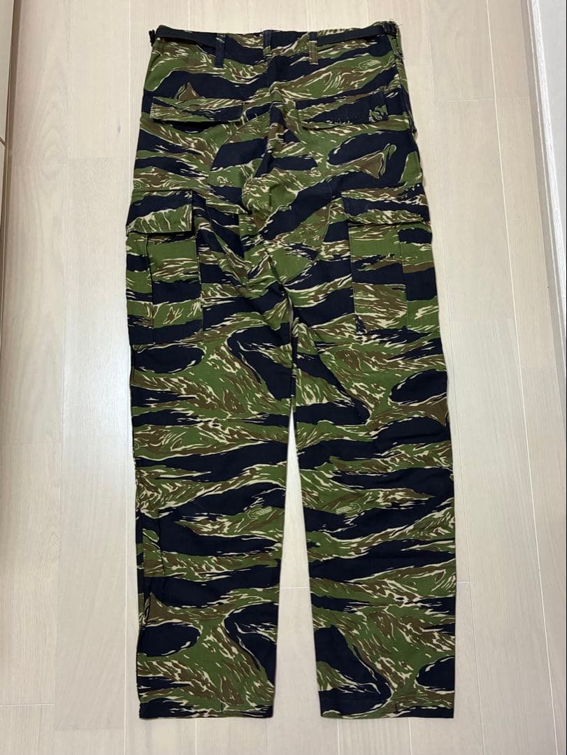 カスタム タイガーストライプ パンツ ストレート タイガーカモ ゴールドタイガー