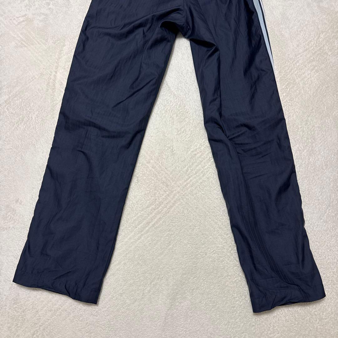 美品 アディダス セットアップ ウィンドブレーカ ジャージ M ネイビー ライン