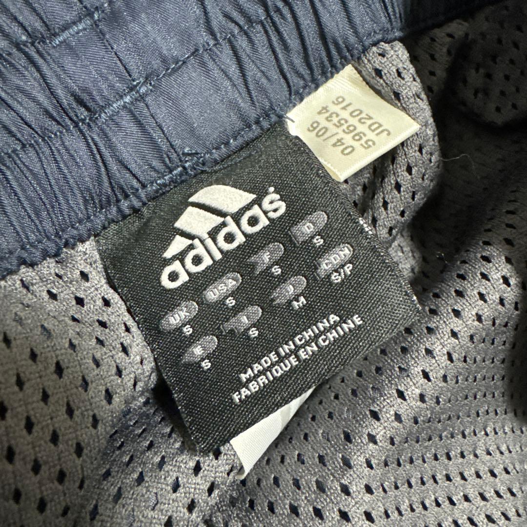 美品 アディダス セットアップ ウィンドブレーカ ジャージ M ネイビー ライン