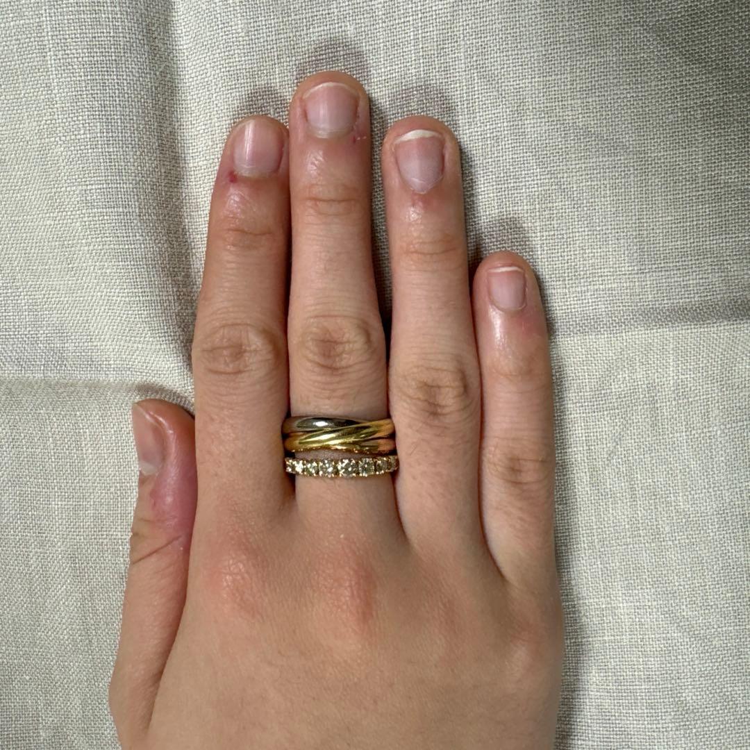 クラシックチェス　ハーフエタニティリング　k18 ダイヤ1.0ct