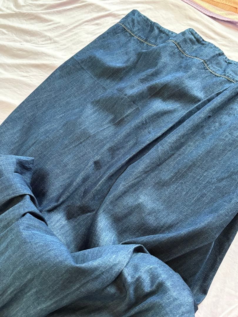   デニムシャツワンピ美品