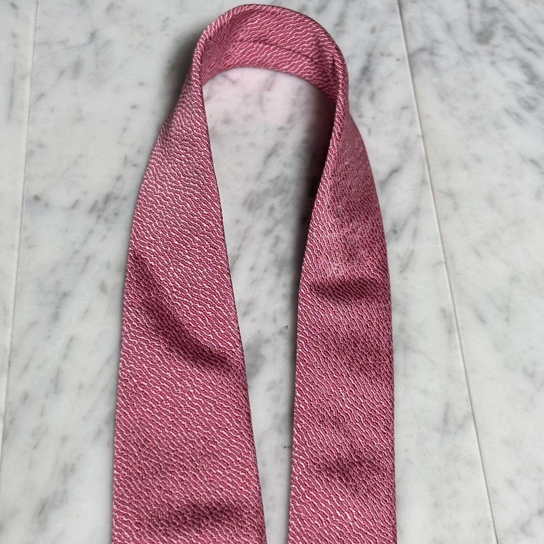 Ferragamo ネクタイ ピンク 総柄 イタリア製