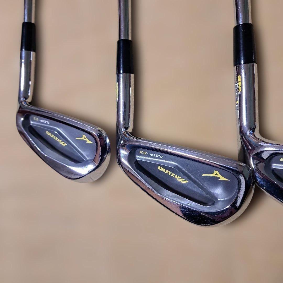 ミズノ名器MP53アイアン.5番～PWまで6本。KBSツアーシャフト付き！