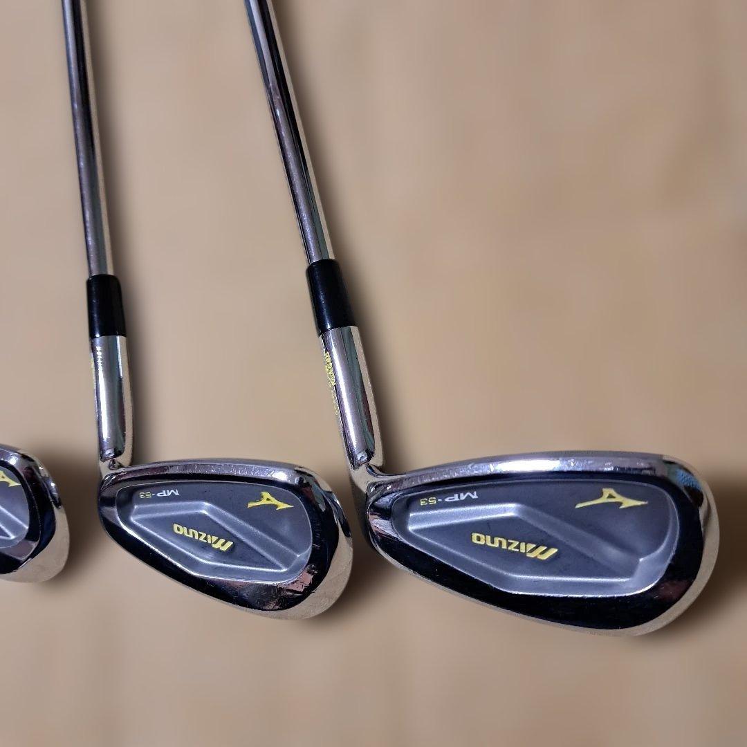 ミズノ名器MP53アイアン.5番～PWまで6本。KBSツアーシャフト付き！
