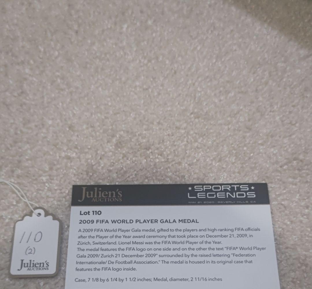 2009 FIFA ワールド プレーヤー メダル メッシ バルセロナ