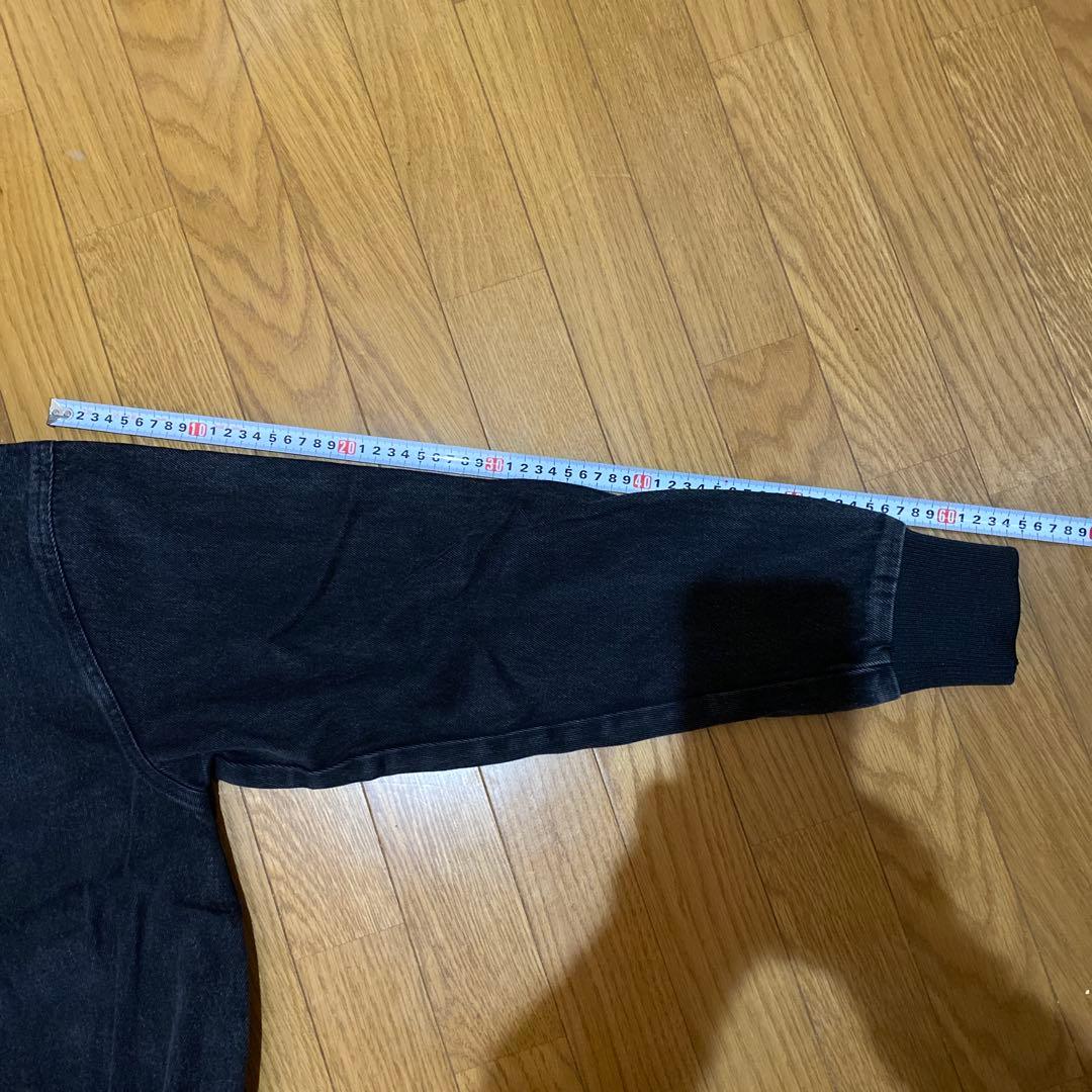 adidas ブラック デニム トラッカージャケット ②