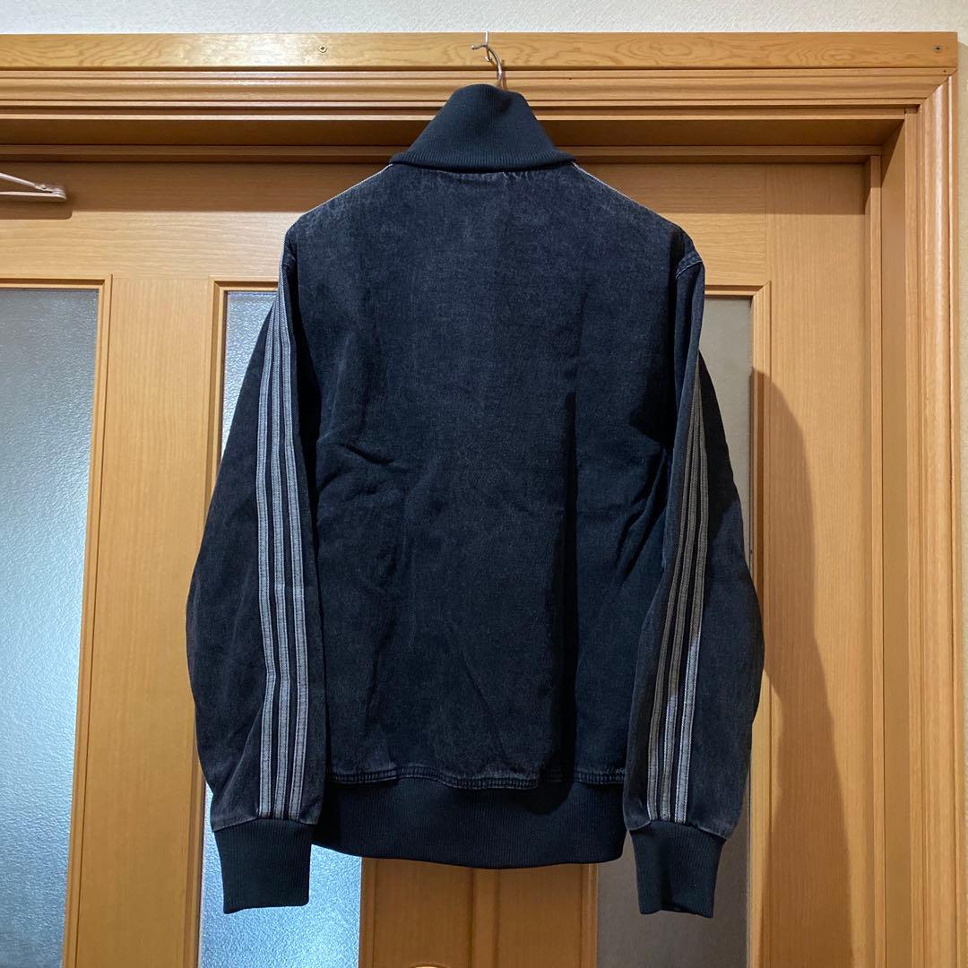 adidas ブラック デニム トラッカージャケット ②
