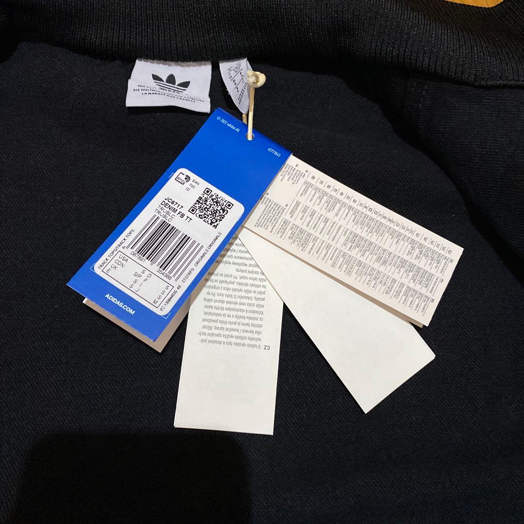 adidas ブラック デニム トラッカージャケット ②