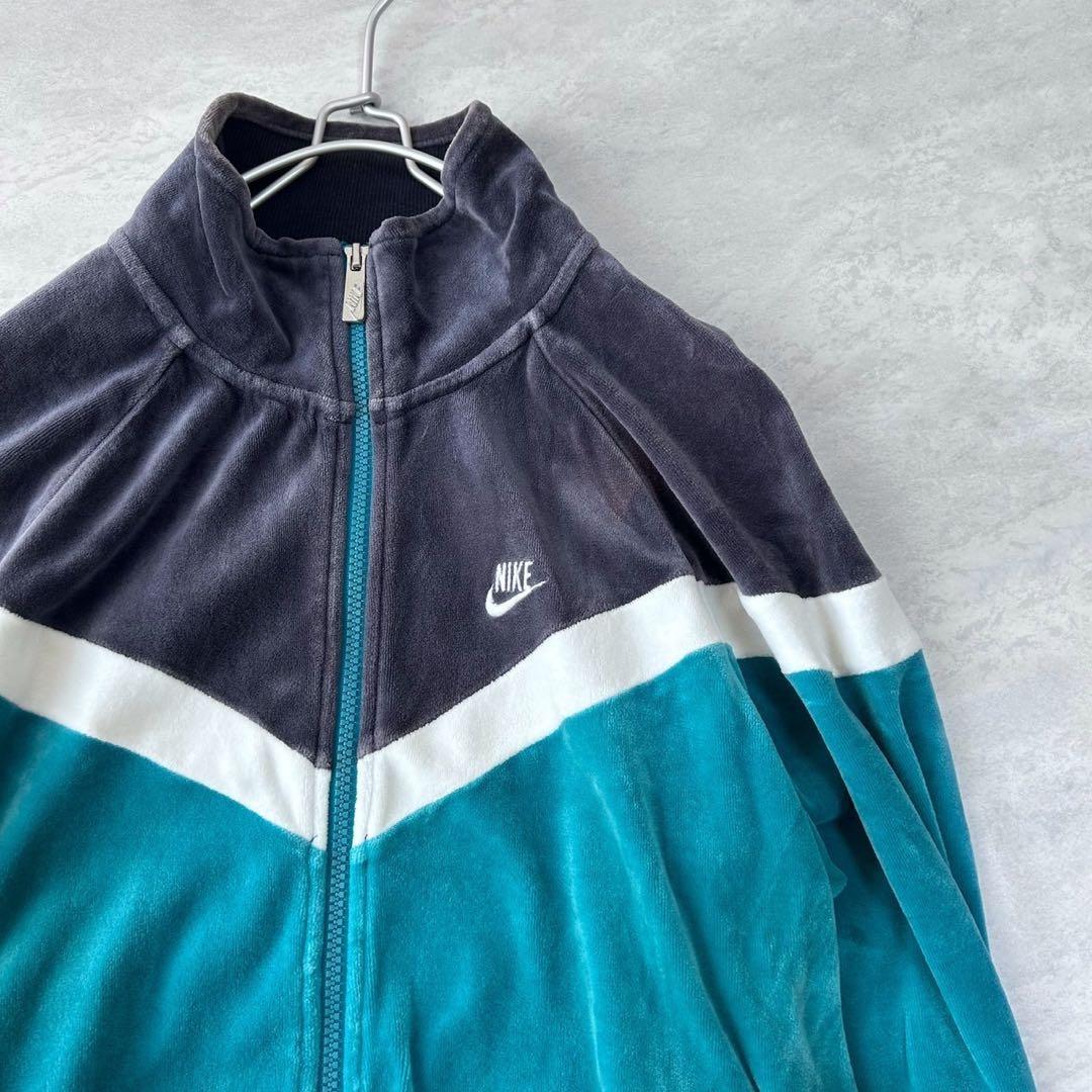 NIKE ナイキ ベロア トラックジャケット Mサイズ Y2K