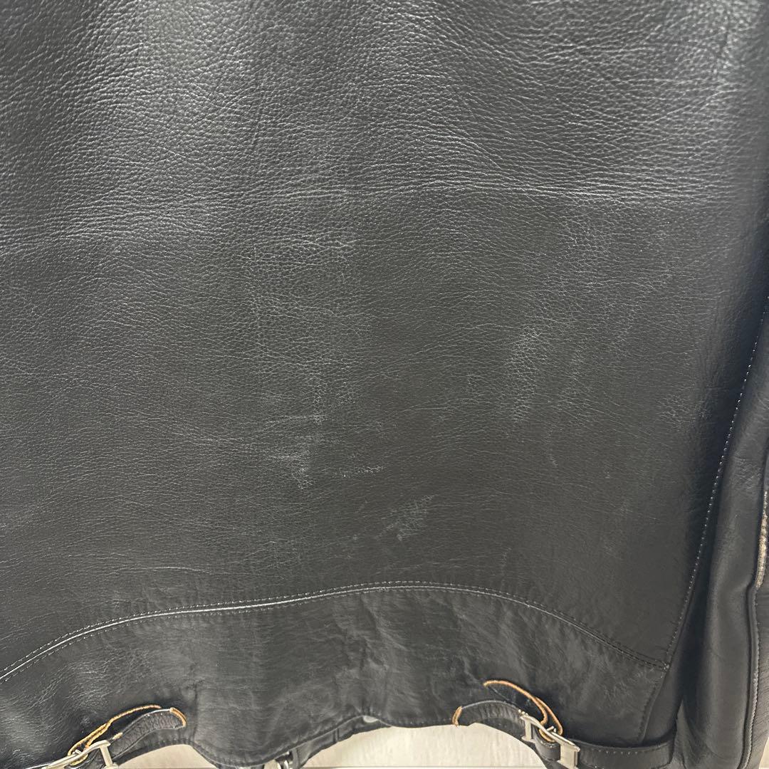 Kj着 COOTIE クーティー ダブルライダースジャケット 茶芯