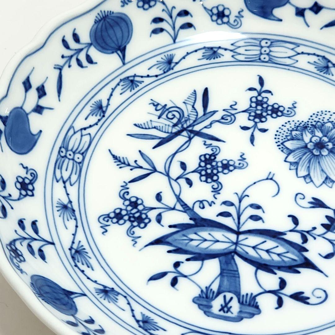 Y3454-7 マイセン ブルーオニオン プレート 直径16.5㎝ 2枚セットく