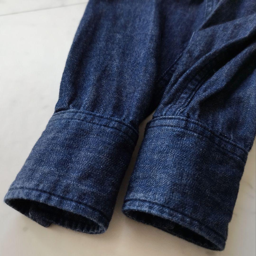 美品 ウィムガゼット デニムワンピース インディゴ コットン100% 手洗い可